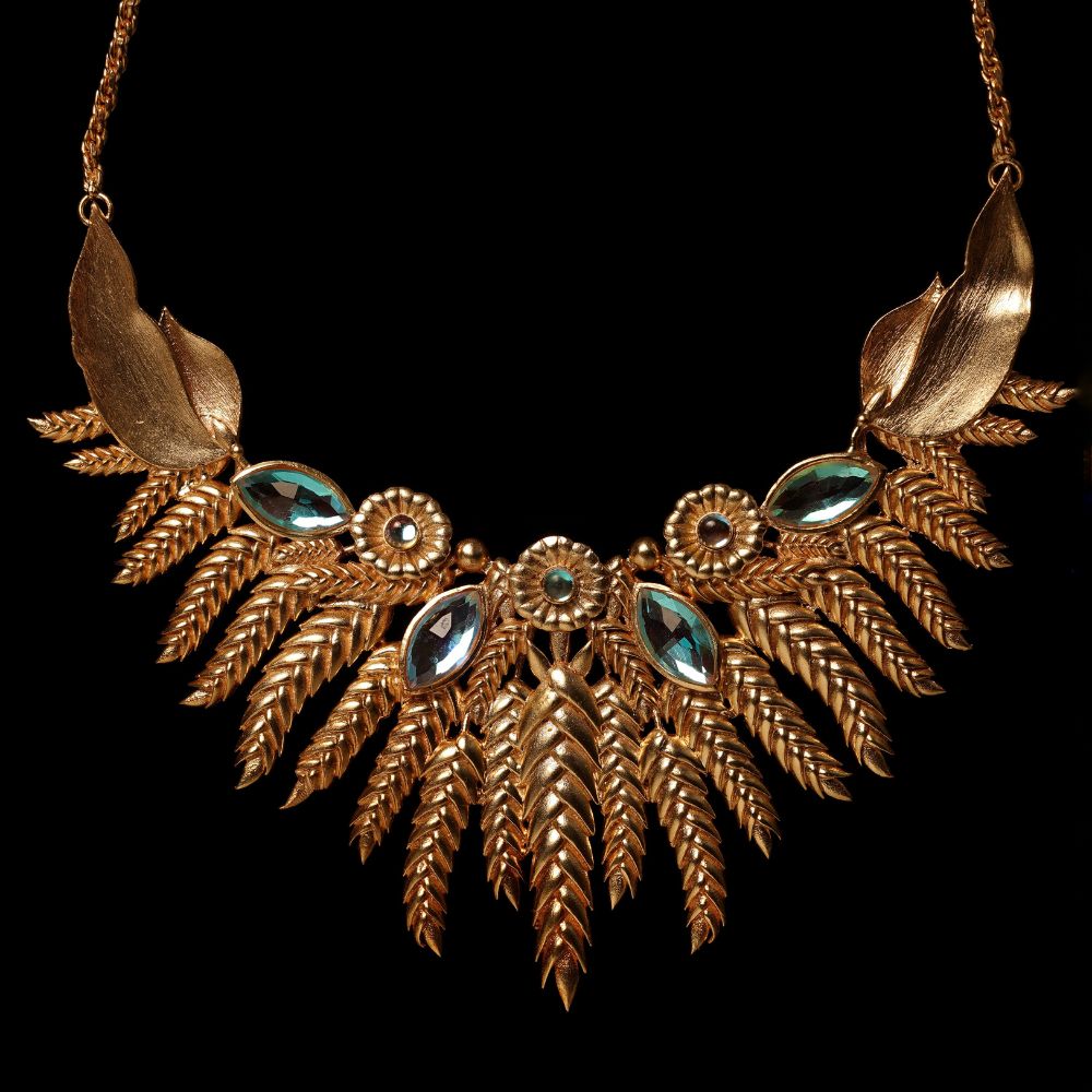 Barley gold plated necklace for women