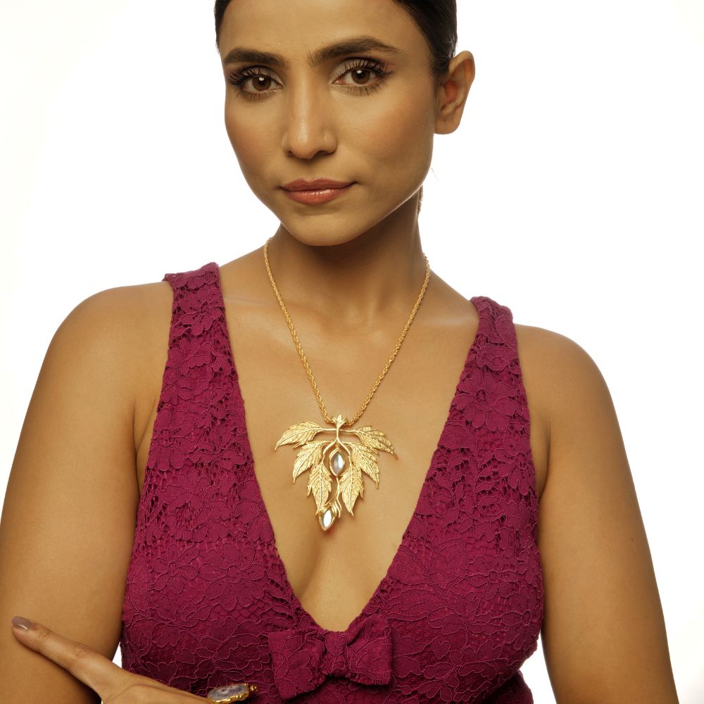 Agaamya Products(36) gold plated pendant for women