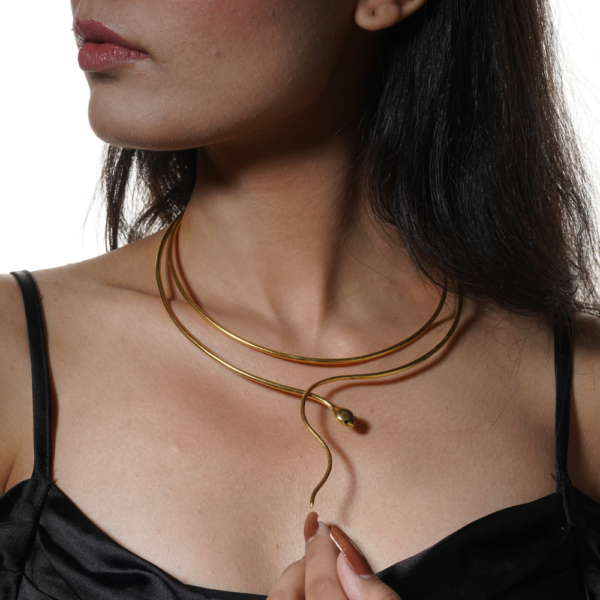 Gilded Serpentine Necklace - Image 3