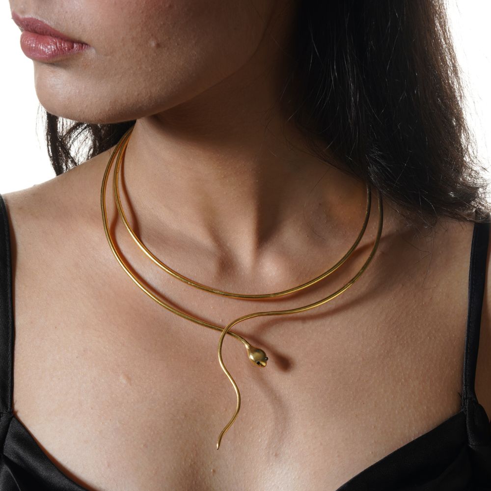 gold plated necklace for women