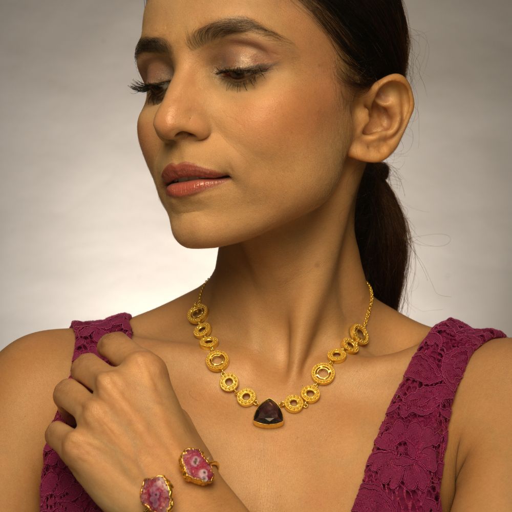 Agaamya Products(53) 22K gold plated necklace for women