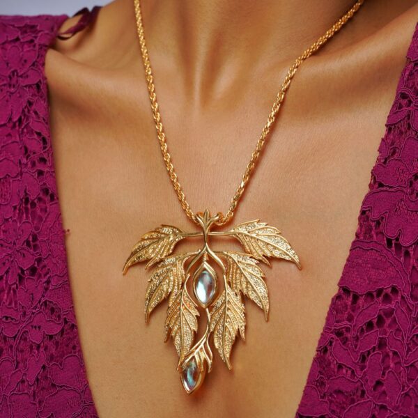gold plated necklace for women