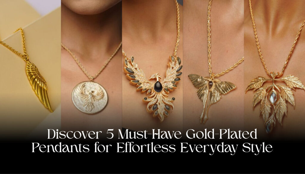 22k gold plated pendant for women
